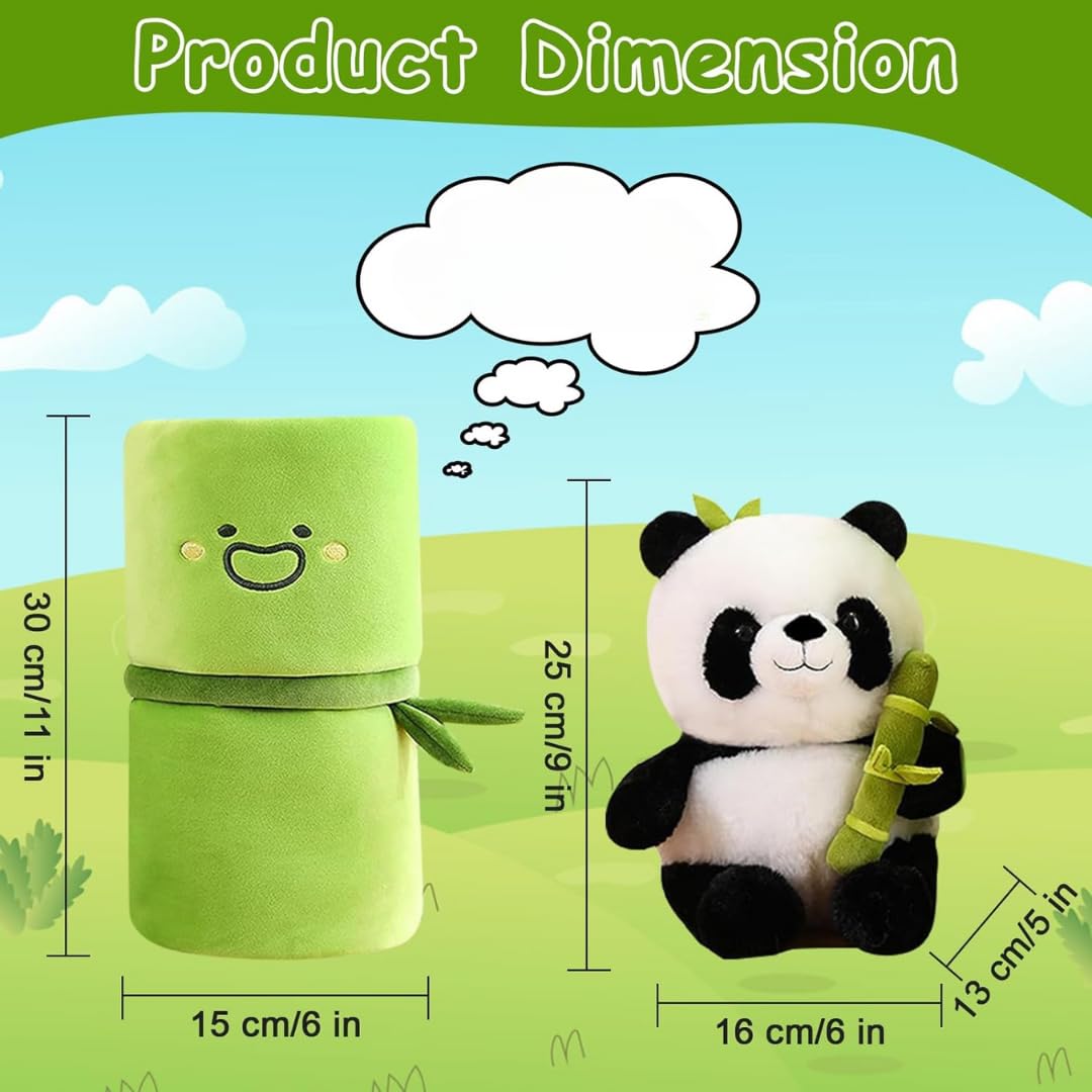Adorable Panda Plushie Inside Bamboo (FIRST TIME IN INDIA)