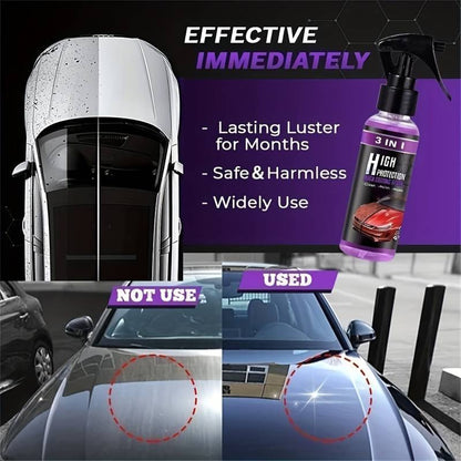 3 in 1 High Protection Quick Car Ceramic Coating Spray - Buy 1 Get 1 FREE