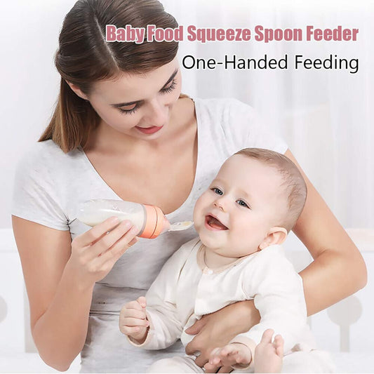 MAGICAL Baby Squeezy Silicone Spoon Bottle LAST DAY 50% OFF