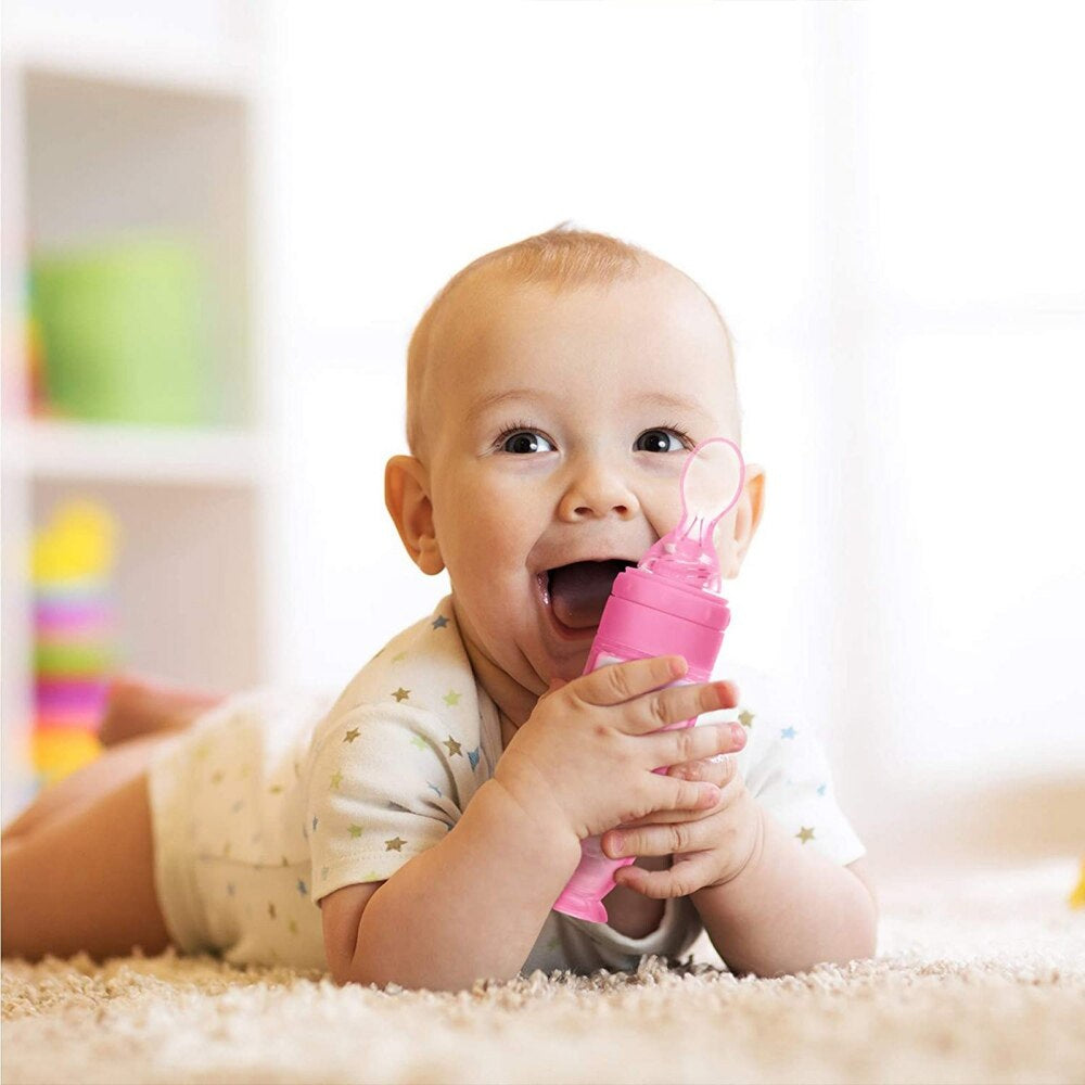MAGICAL Baby Squeezy Silicone Spoon Bottle LAST DAY 50% OFF