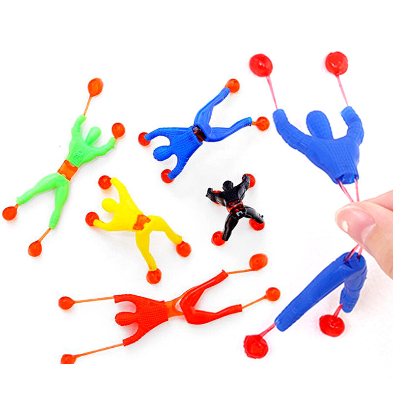 Wall Climbing Toy Spider Man. Pack Of 10