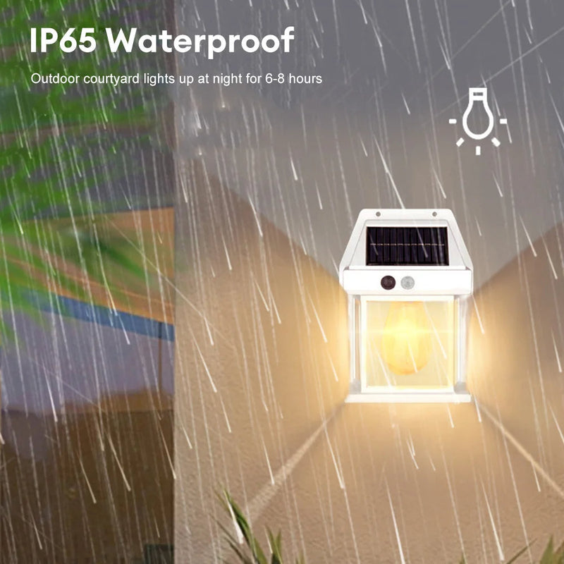 Solar Wall Lantern with 3 Modes & Motion Sensor