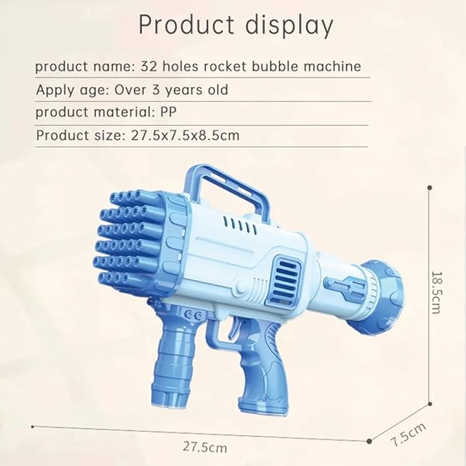 BUBLEX 32 Hole Automatic Bubble Maker & Blower Machine
