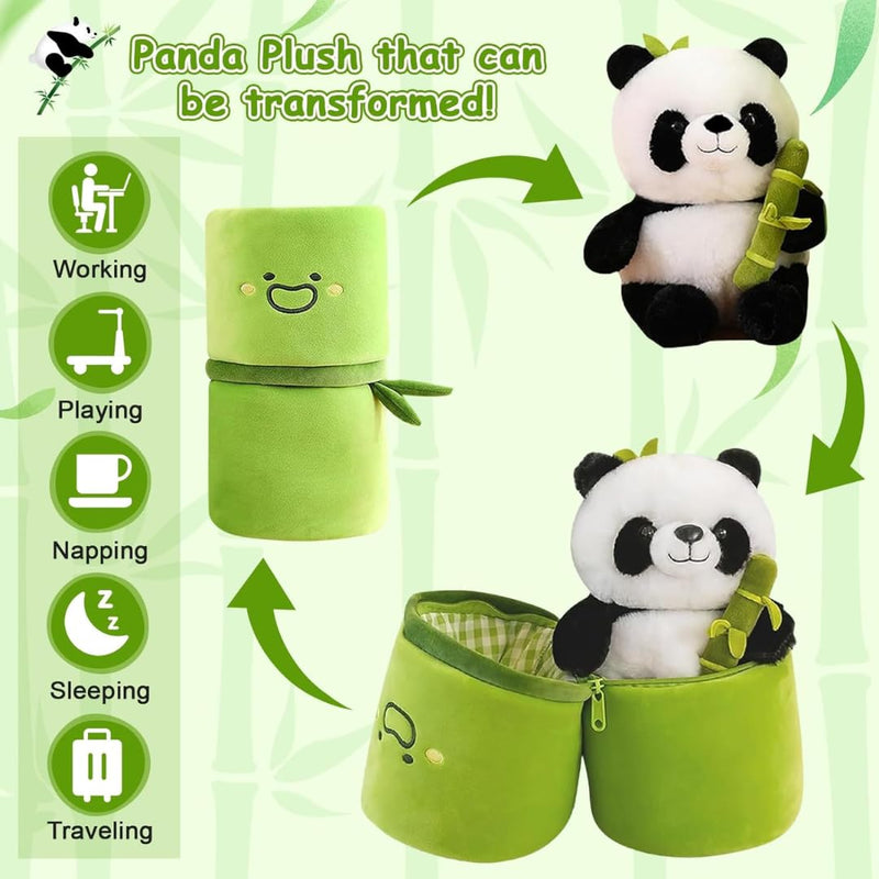 Adorable Panda Plushie Inside Bamboo  (FIRST TIME IN INDIA)