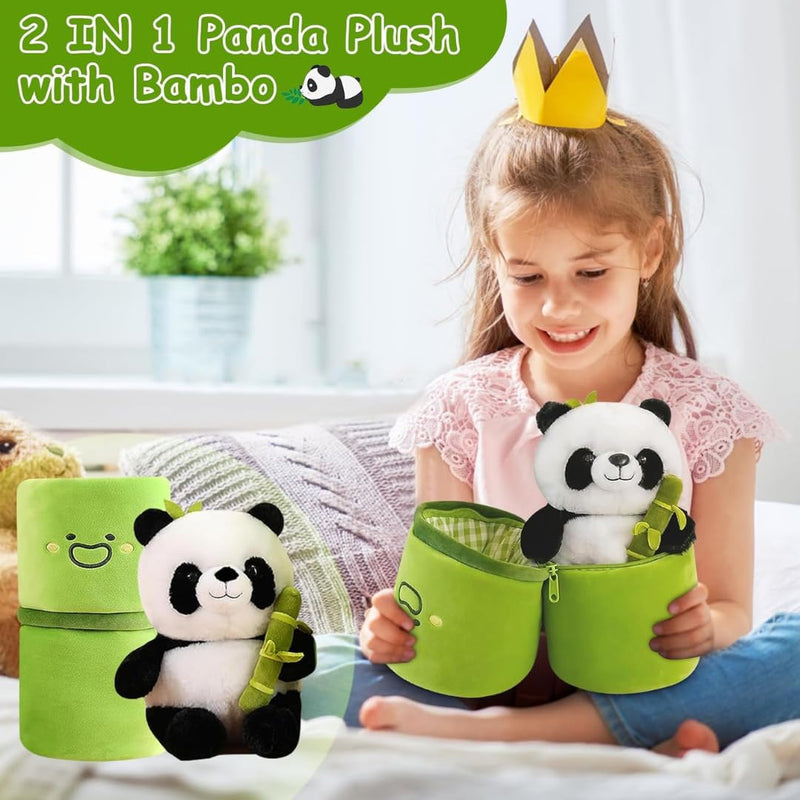 Adorable Panda Plushie Inside Bamboo  (FIRST TIME IN INDIA)