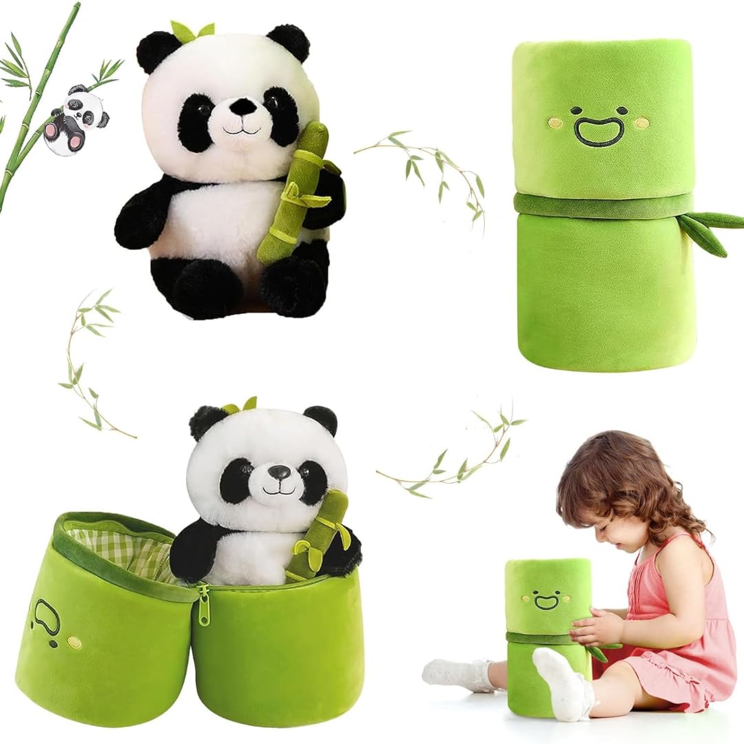 Adorable Panda Plushie Inside Bamboo  (FIRST TIME IN INDIA)