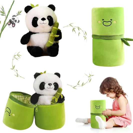 Adorable Panda Plushie Inside Bamboo  (FIRST TIME IN INDIA)