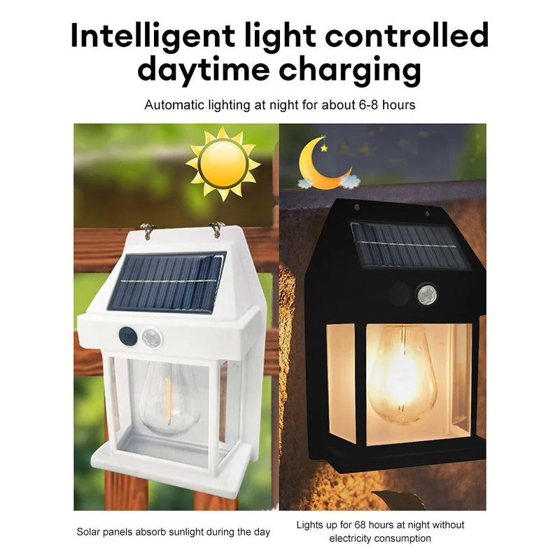 Solar Wall Lantern with 3 Modes & Motion Sensor