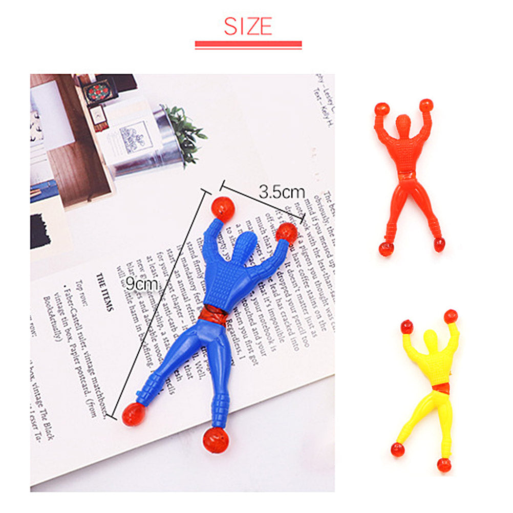 Wall Climbing Toy Spider Man. Pack Of 10