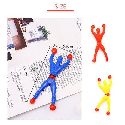 Wall Climbing Toy Spider Man. Pack Of 10