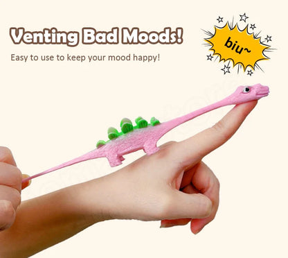 Slingshot Dinosaur Finger Toys (Pack Of 10)