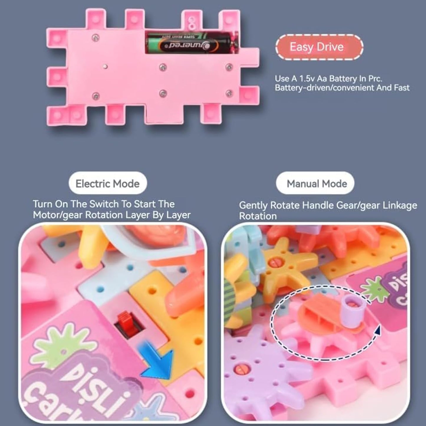 DIY Electric Gear Building Block 🔥 Hot Sale! 🔥