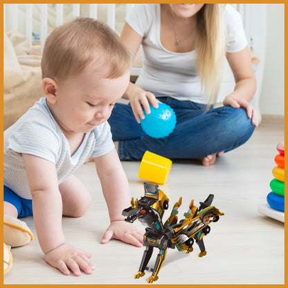 🎁Children's Special ✨ Collision Transforming Dinosaur Car Toy