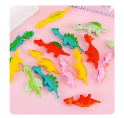 Slingshot Dinosaur Finger Toys (Pack Of 10)