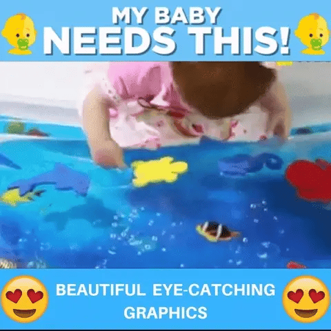 Baby Water Inflatable Play 3D Mat 🌌 (Large)