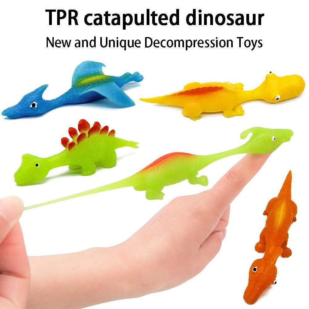 Slingshot Dinosaur Finger Toys (Pack Of 10)