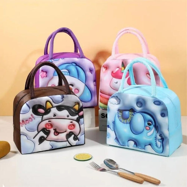 Lunch Box Bag Children Cute Lunch Box Bag (Pack of 2)
